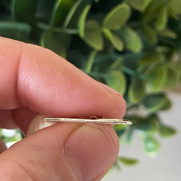 925 Vintage Sterling Silver GSI large freshwater pearl Dangle Drop Wire Earrings - Picture 2 of 3